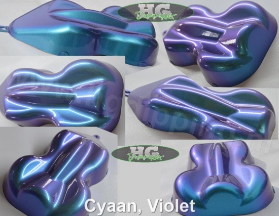 Kameleon Cyaan,Violet effect