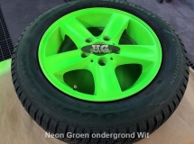 Plastic dip auto velg Neon Groen